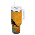 30 oz Insulated Stainless Steel Tumbler Double Wall Stainless Steel Tumbler with 2-Way Drinking Birds on A Wire - 2M8J