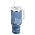 30 oz Insulated Stainless Steel Tumbler Double Wall Stainless Steel Tumbler with 2-Way Drinking Glass Mapleleaves - 94AZ