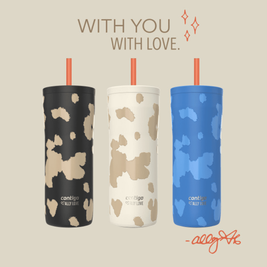 Contigo x Ally Love Streeterville 2.0 Stainless Steel Tumbler with Straw, 24 oz, Stellar Jay - RNNP
