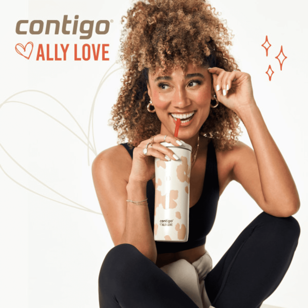 Contigo x Ally Love Streeterville 2.0 Stainless Steel Tumbler with Straw, 24 oz, Stellar Jay - RNNP