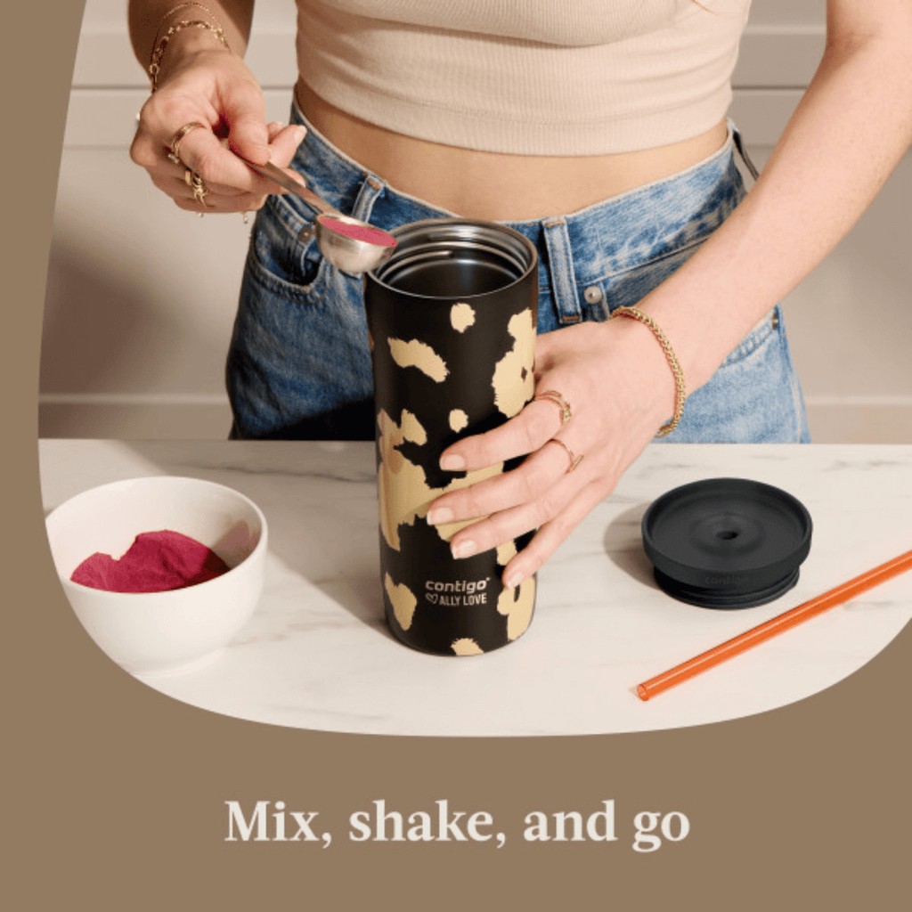 Contigo x Ally Love Streeterville 2.0 Stainless Steel Tumbler with Straw, 24 oz, Stellar Jay - RNNP