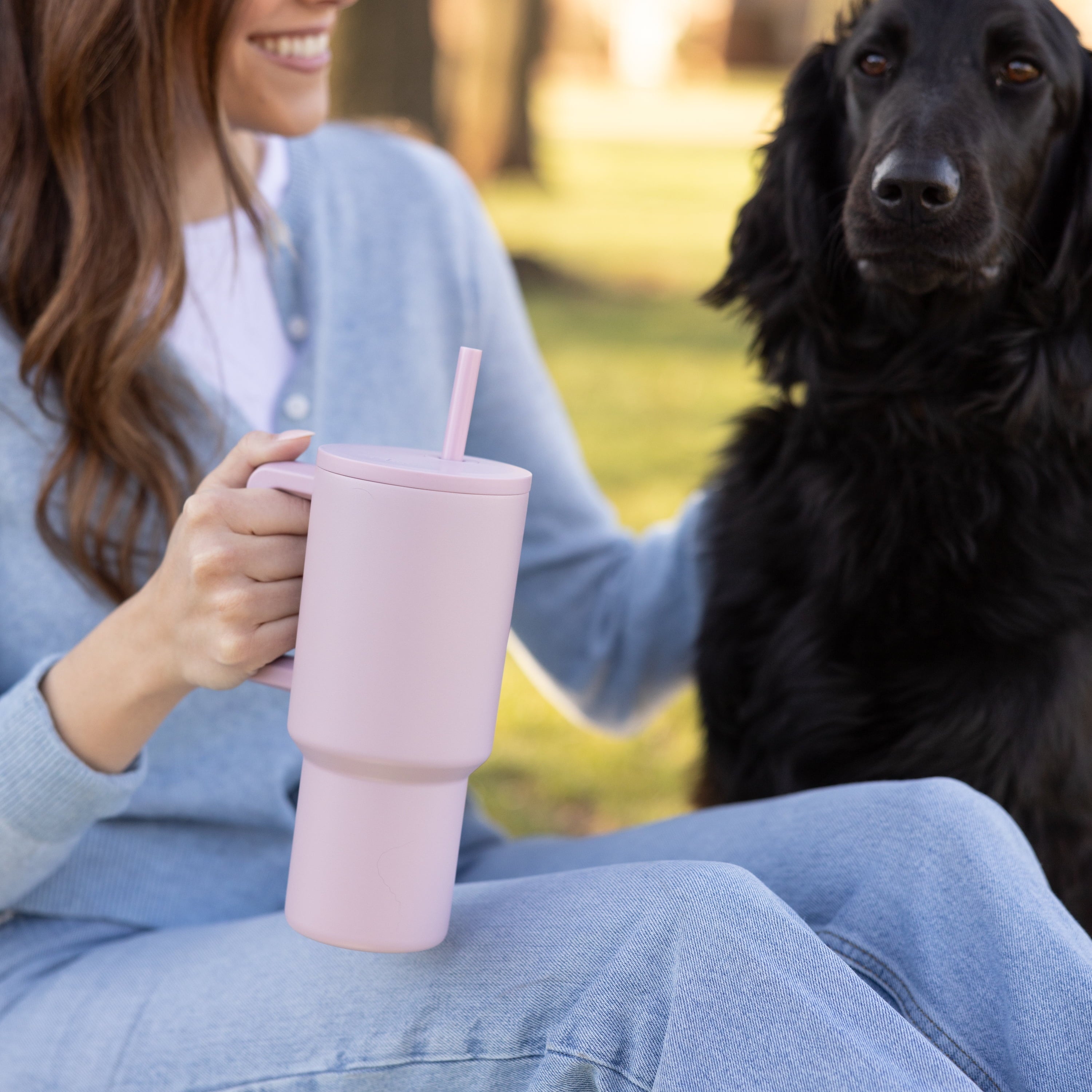 Simple Modern 30 fl oz Insulated Stainless Steel Trek Tumbler with Straw Lid | Seaglass Sage and Cream Checkmate - ON24