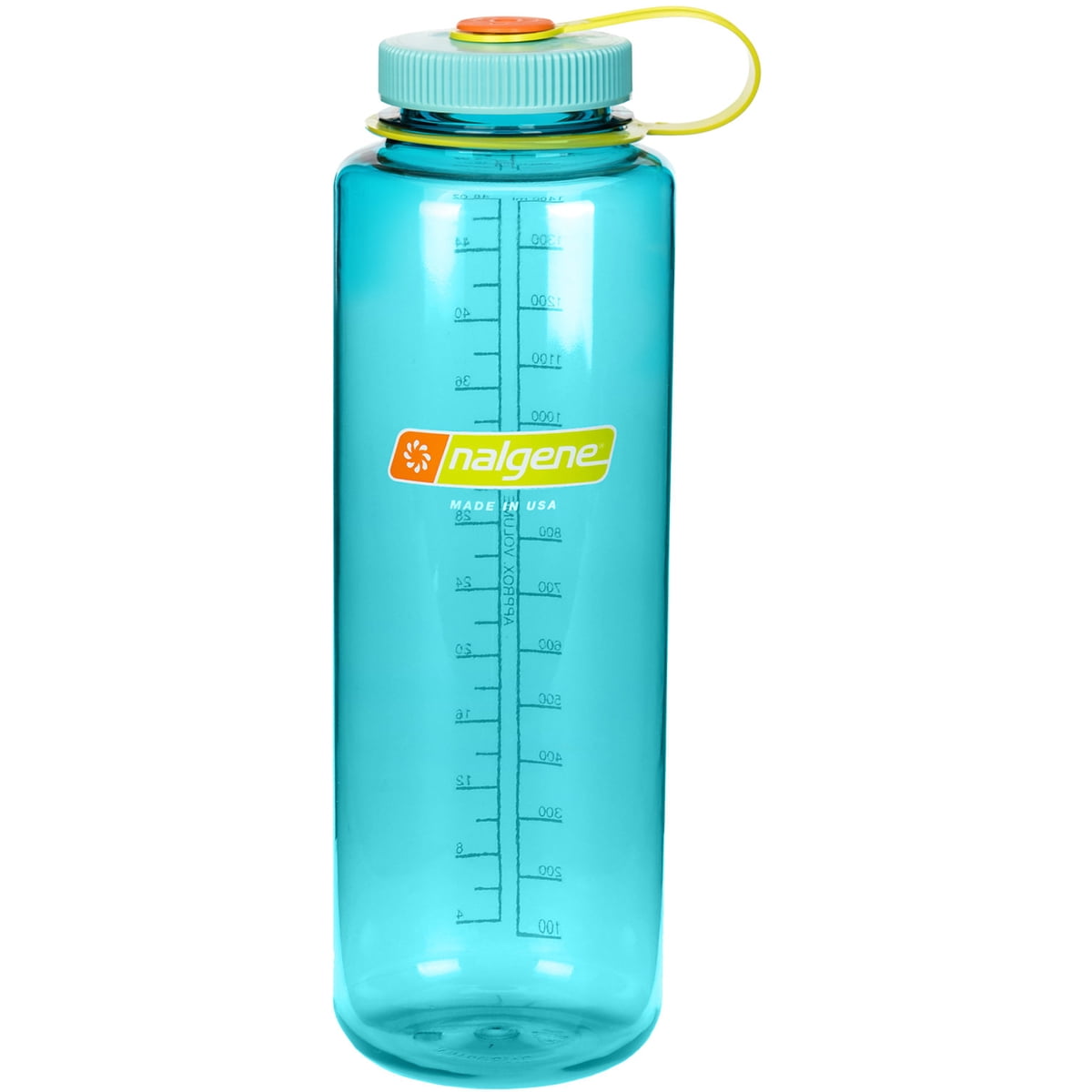 Nalgene Sustain Tritan BPA-Free Water Bottle Made with Material Derived from 50% Plastic Waste (using ISCC certified mass balance), 48 OZ, Wide Mouth, Blue - 9HQS