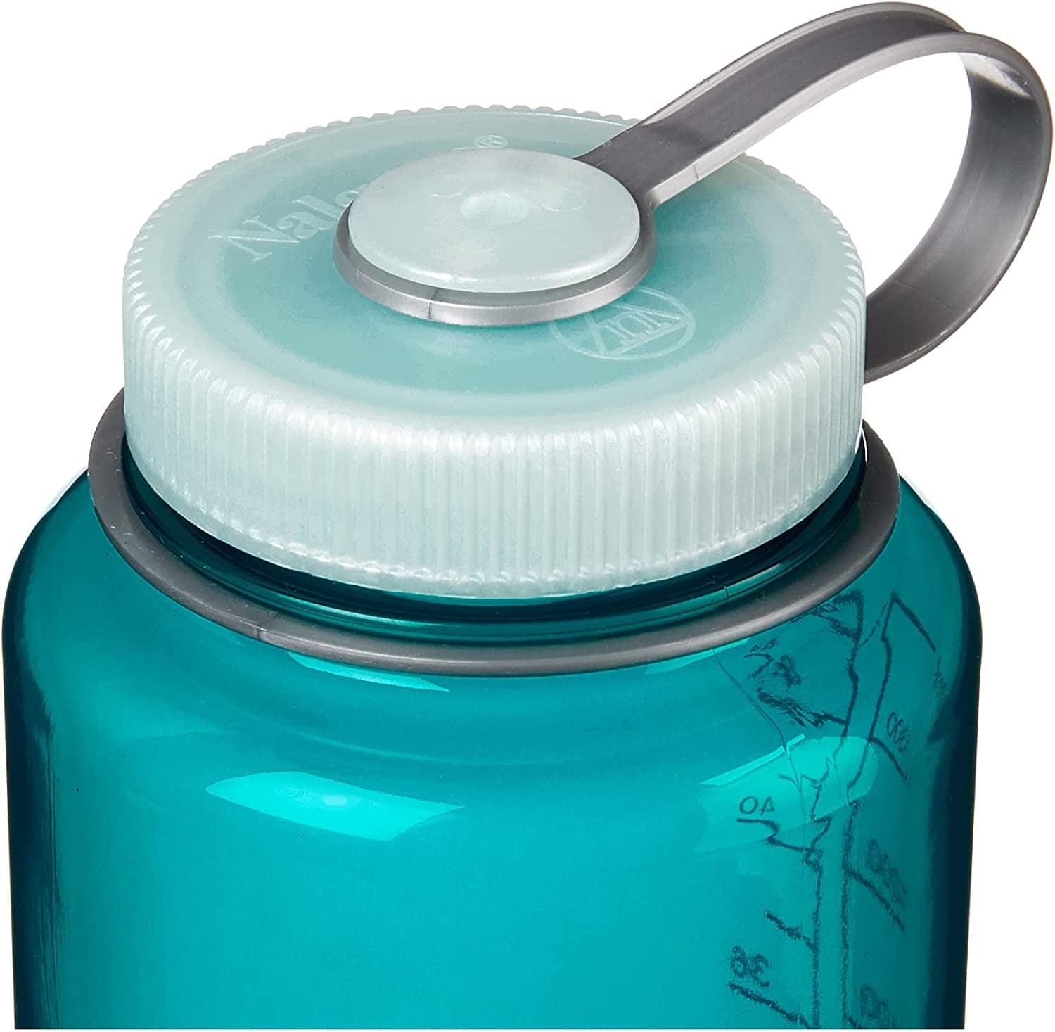 Nalgene Sustain Tritan BPA-Free Water Bottle Made with Material Derived from 50% Plastic Waste (using ISCC certified mass balance), 48 OZ, Wide Mouth, Blue - 9HQS