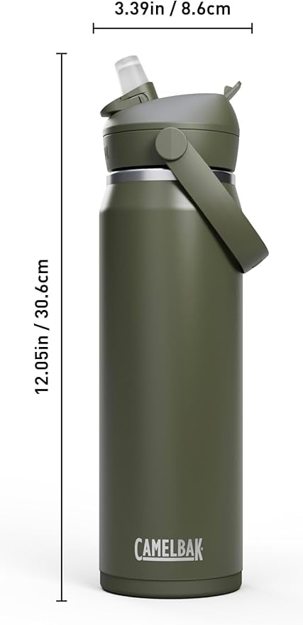 CamelBak Thrive™ Flip Straw Insulated Stainless Steel Water Bottle, 25 oz, Sierra Red - MDLJ
