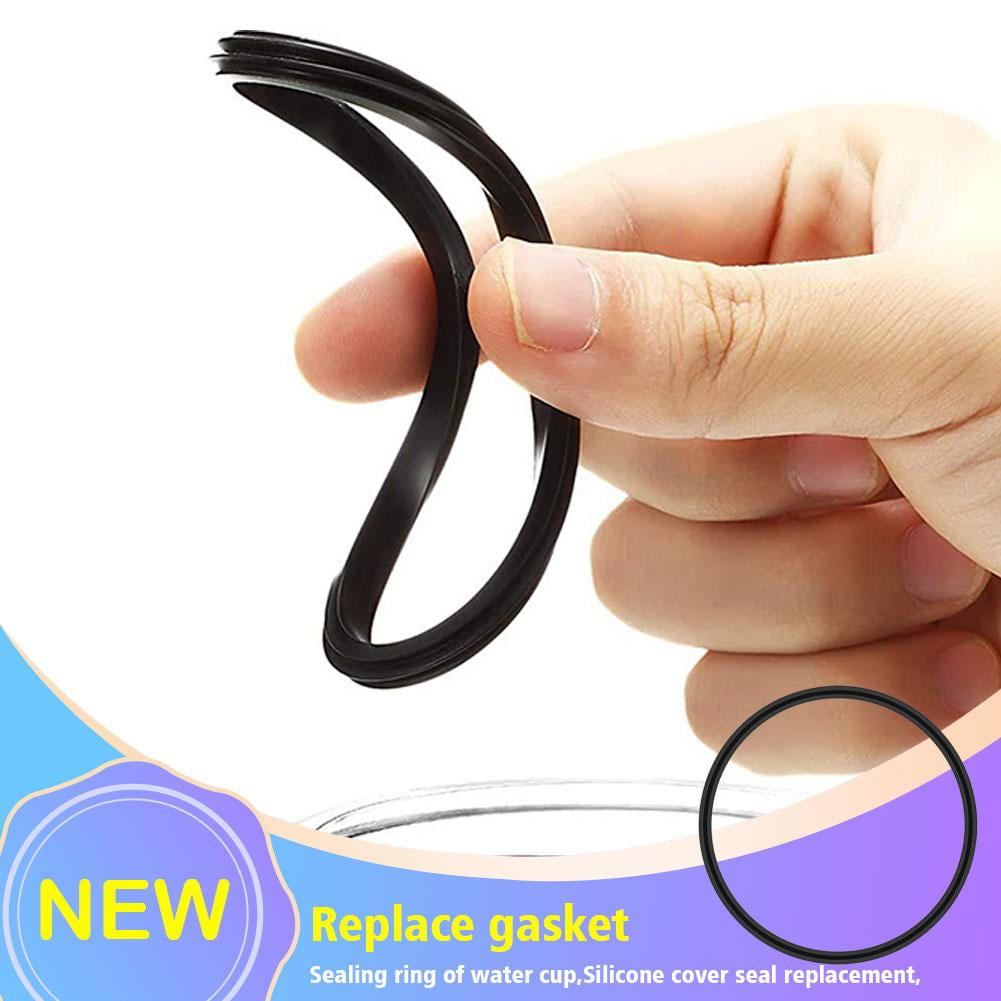 6 Pcs Replacement Rubber Lid Seals Compatible with 16 &amp; 20 oz Contigo Snapseal Byron Travel Mug , Leak-Proof Rubber Seals Lid Gaskets Replacement for Contigo Mugs (Black) - P7BR