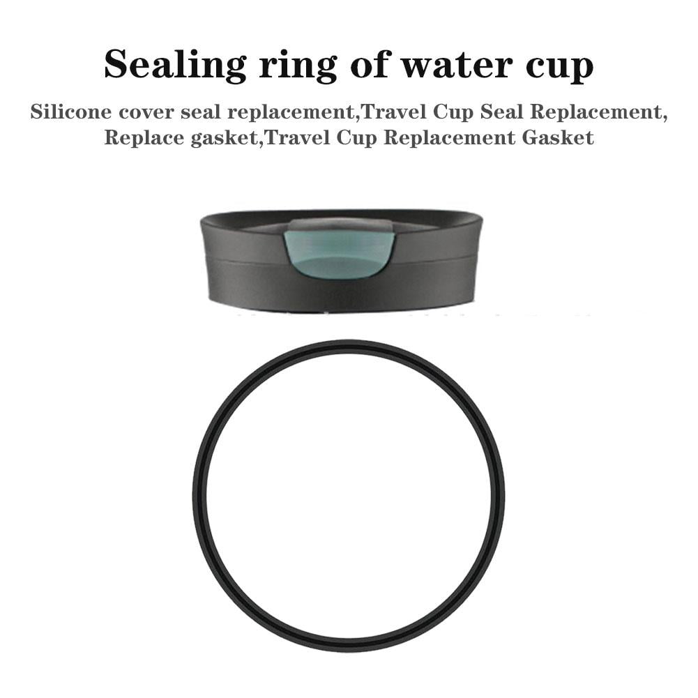 6 Pcs Replacement Rubber Lid Seals Compatible with 16 &amp; 20 oz Contigo Snapseal Byron Travel Mug , Leak-Proof Rubber Seals Lid Gaskets Replacement for Contigo Mugs (Black) - P7BR
