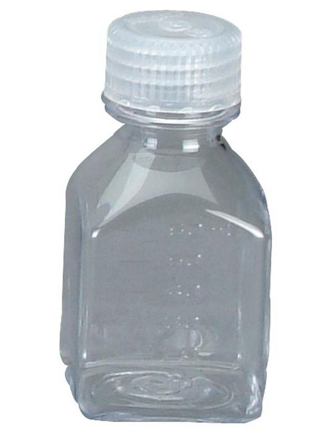 Nalgene Transparent Lexan Polycarbonate Square Storage Bottle - 8 oz. - Clear - W2M7