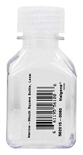 Nalgene Transparent Lexan Polycarbonate Square Storage Bottle - 8 oz. - Clear - W2M7