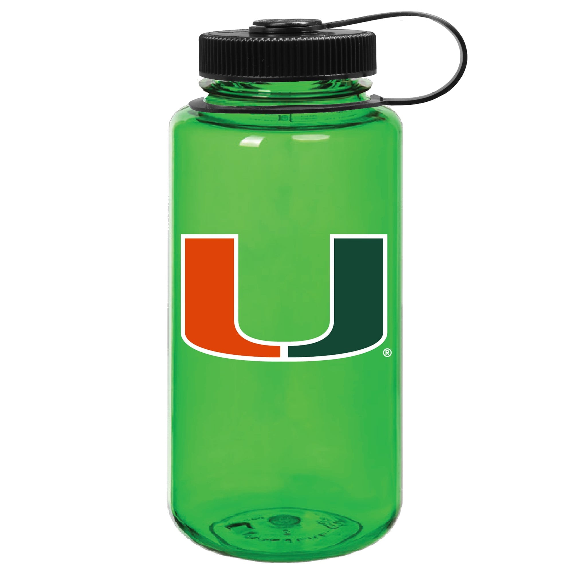 Green Miami Hurricanes 32oz. Nalgene Sustainable Wide Mouth Water Bottle - 0UW4