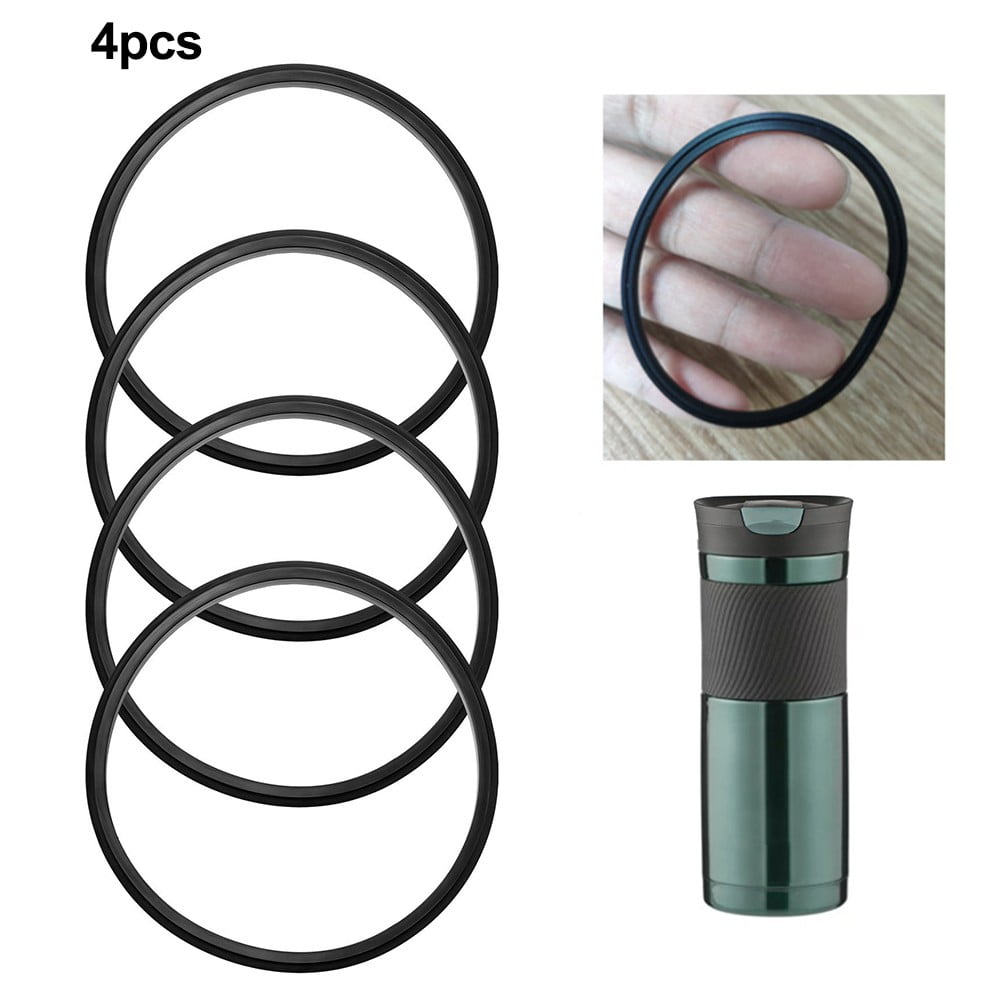 Leke 4 Pcs Seal Replacement for Contigo Snapseal Byron Travel Mug 16oz &amp; 20oz, Silicone Sealing Ring Replacement for Contigo Snapseal Replacement Part for Contigo Coffee Travel Tumbler(Mug not Include - QV9Y
