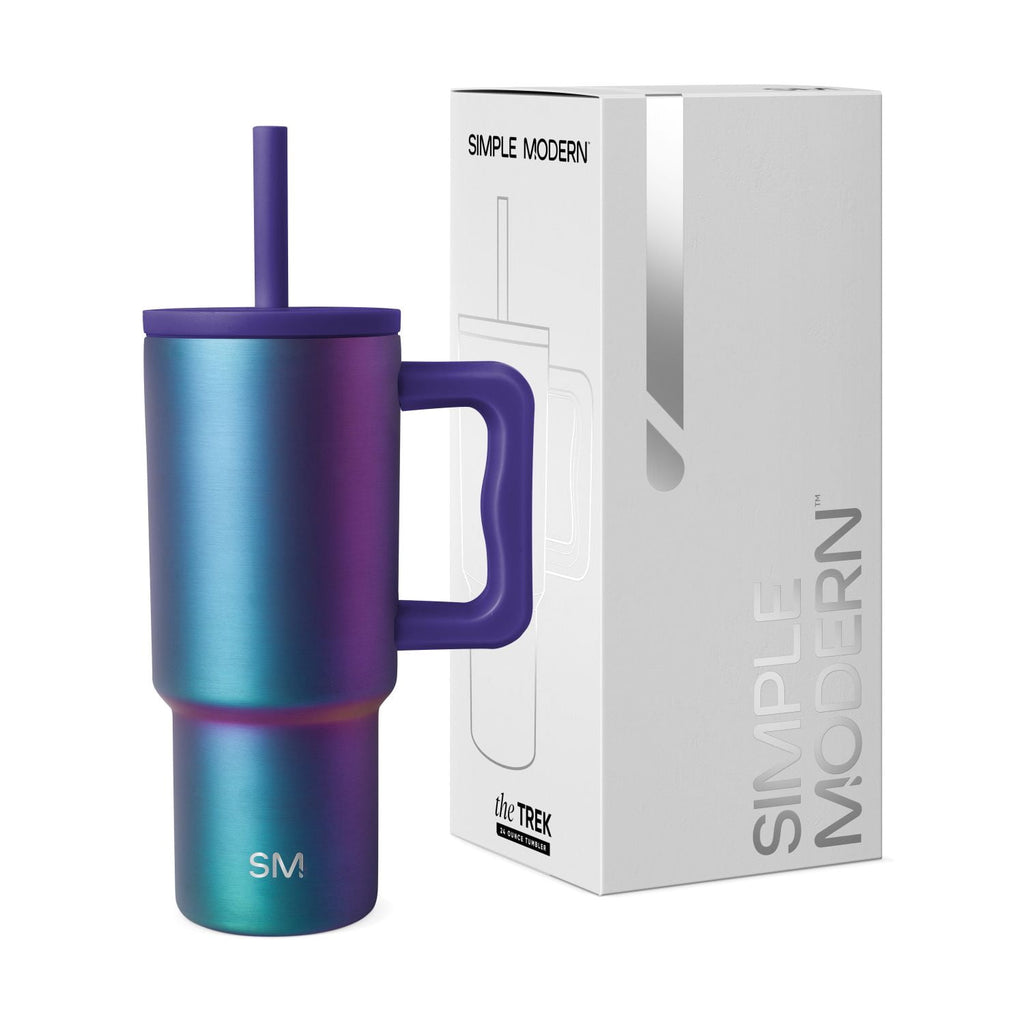 Simple Modern 24oz Trek Tumbler with handle and Silicone Straw Lid | Asteroid - YOQC