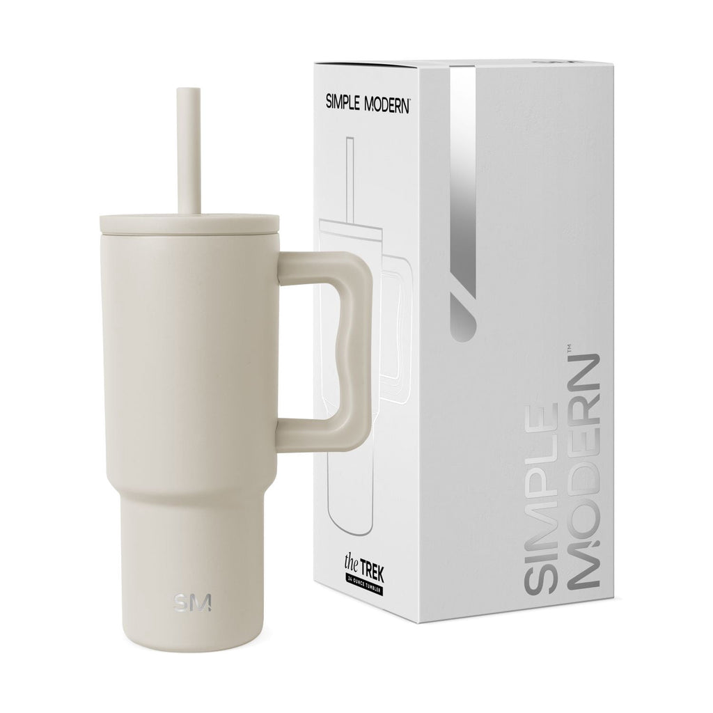 Simple Modern 24oz Trek Tumbler with handle and Silicone Straw Lid | Asteroid - YOQC