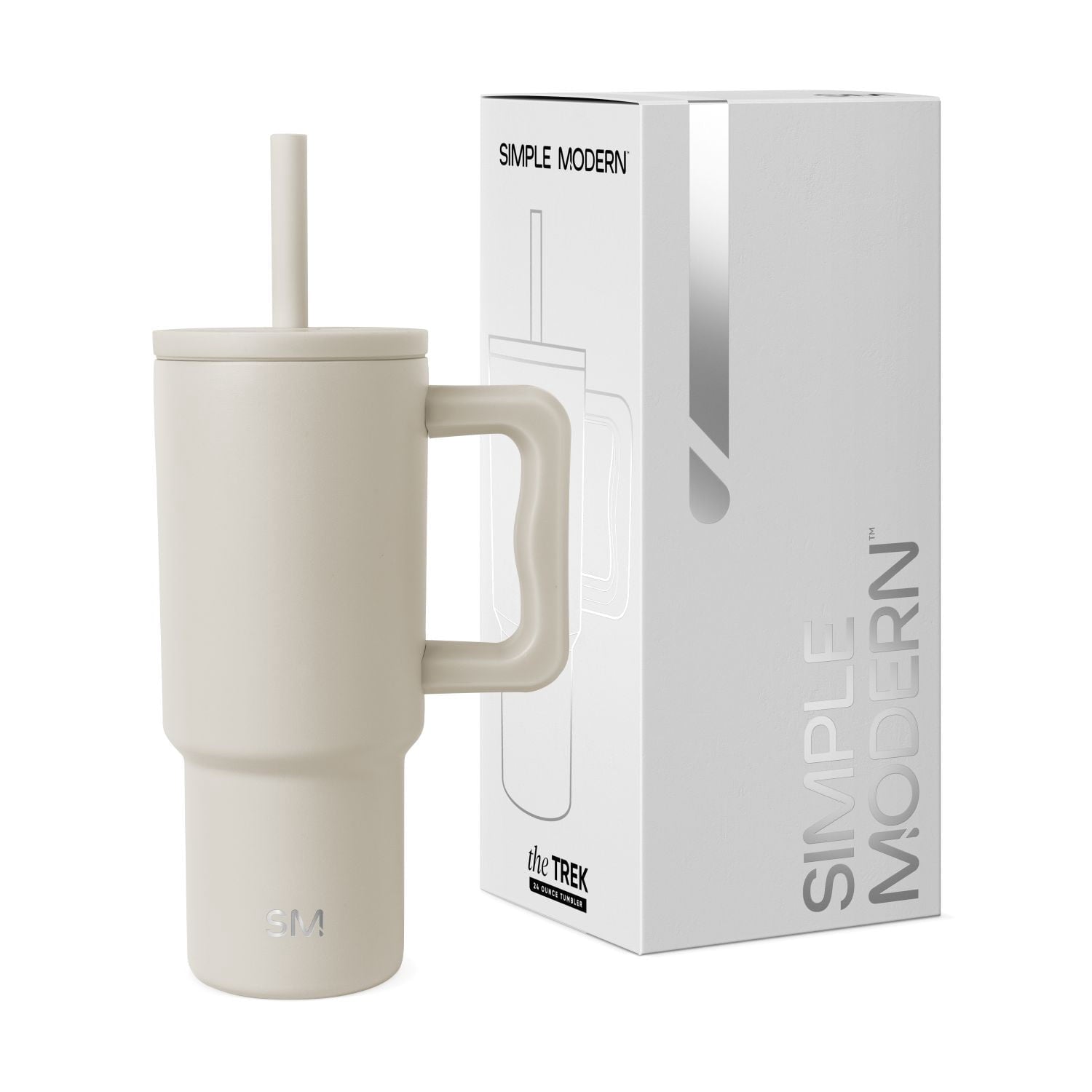 Simple Modern 24oz Trek Tumbler with handle and Silicone Straw Lid | Asteroid - YOQC