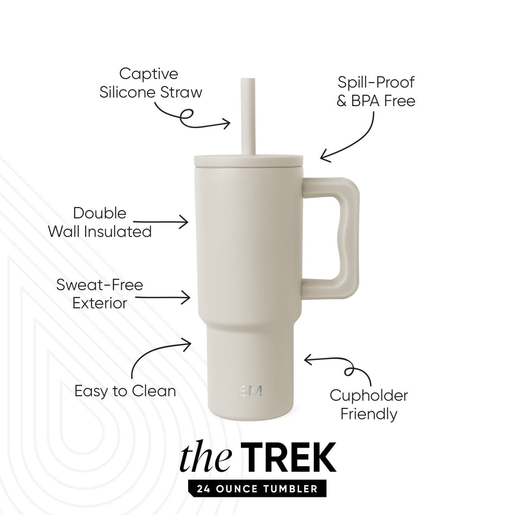 Simple Modern 24oz Trek Tumbler with handle and Silicone Straw Lid | Asteroid - YOQC