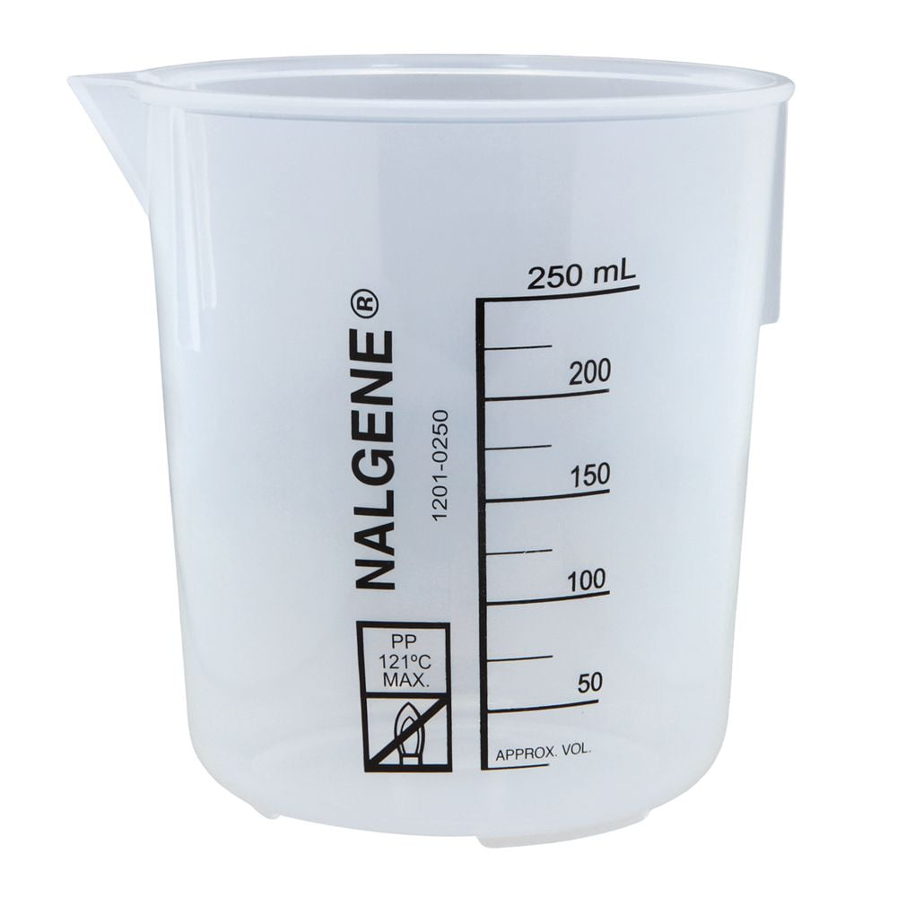 Nalgene Griffin Beaker, Low Form, Polypropylene, 250 Ml - D6AZ