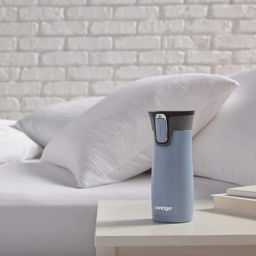 Contigo AUTOSEAL West Loop 2.0 Travel Mug, 16 oz., Stainless Steel with Black Button - UDF7