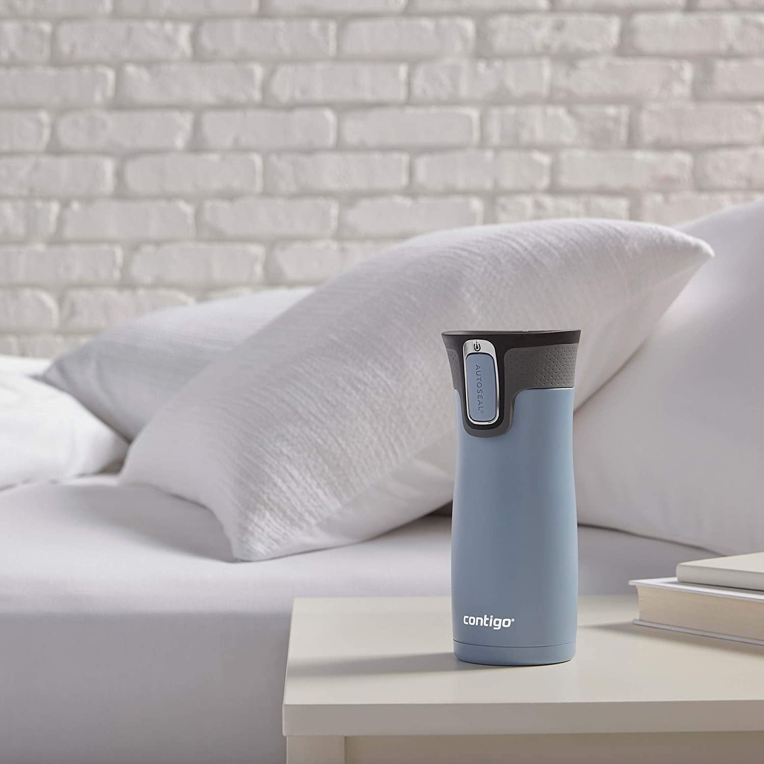 Contigo AUTOSEAL West Loop 2.0 Travel Mug, 16 oz., Stainless Steel with Black Button - UDF7