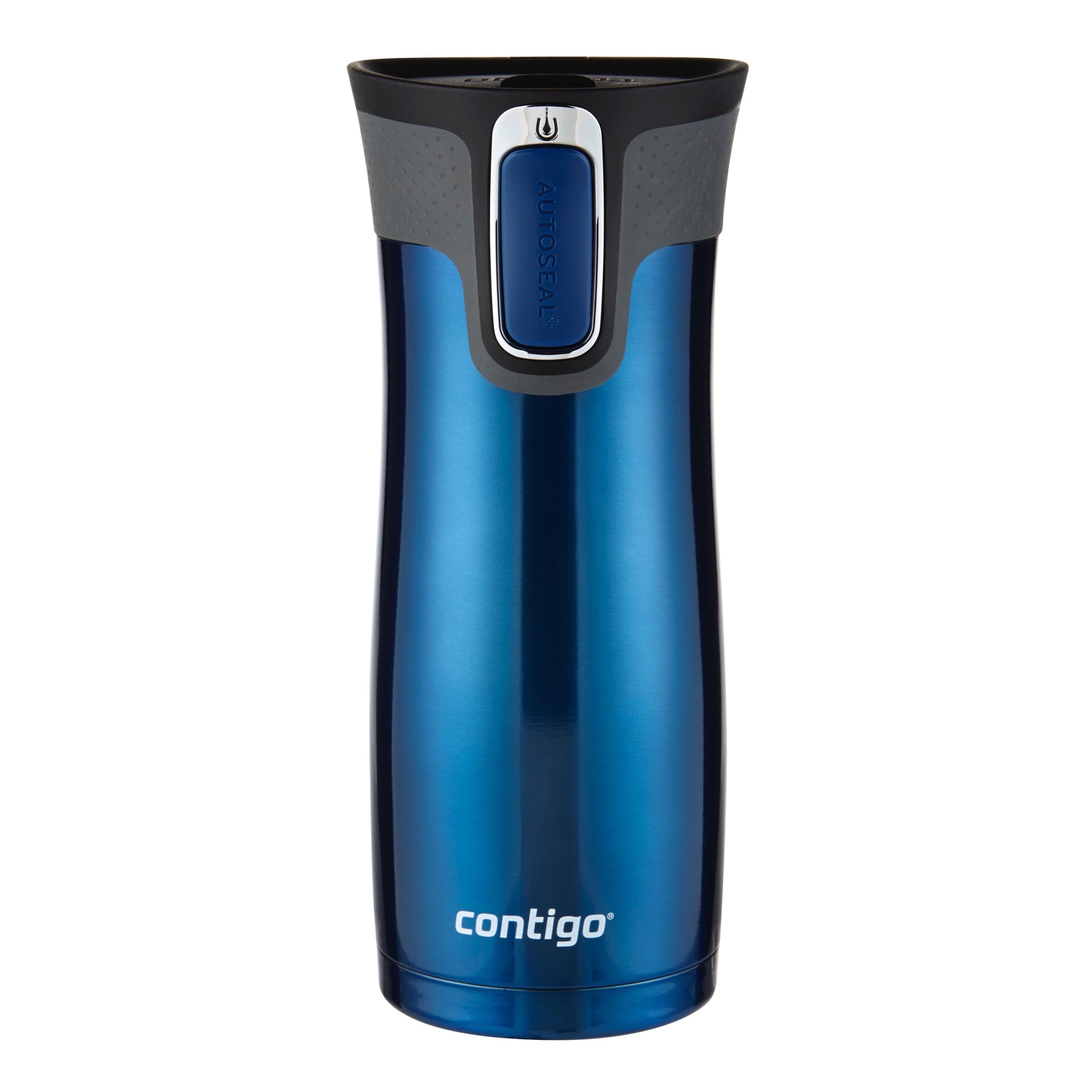 Contigo AUTOSEAL West Loop 2.0 Travel Mug, 16 oz., Stainless Steel with Black Button - UDF7