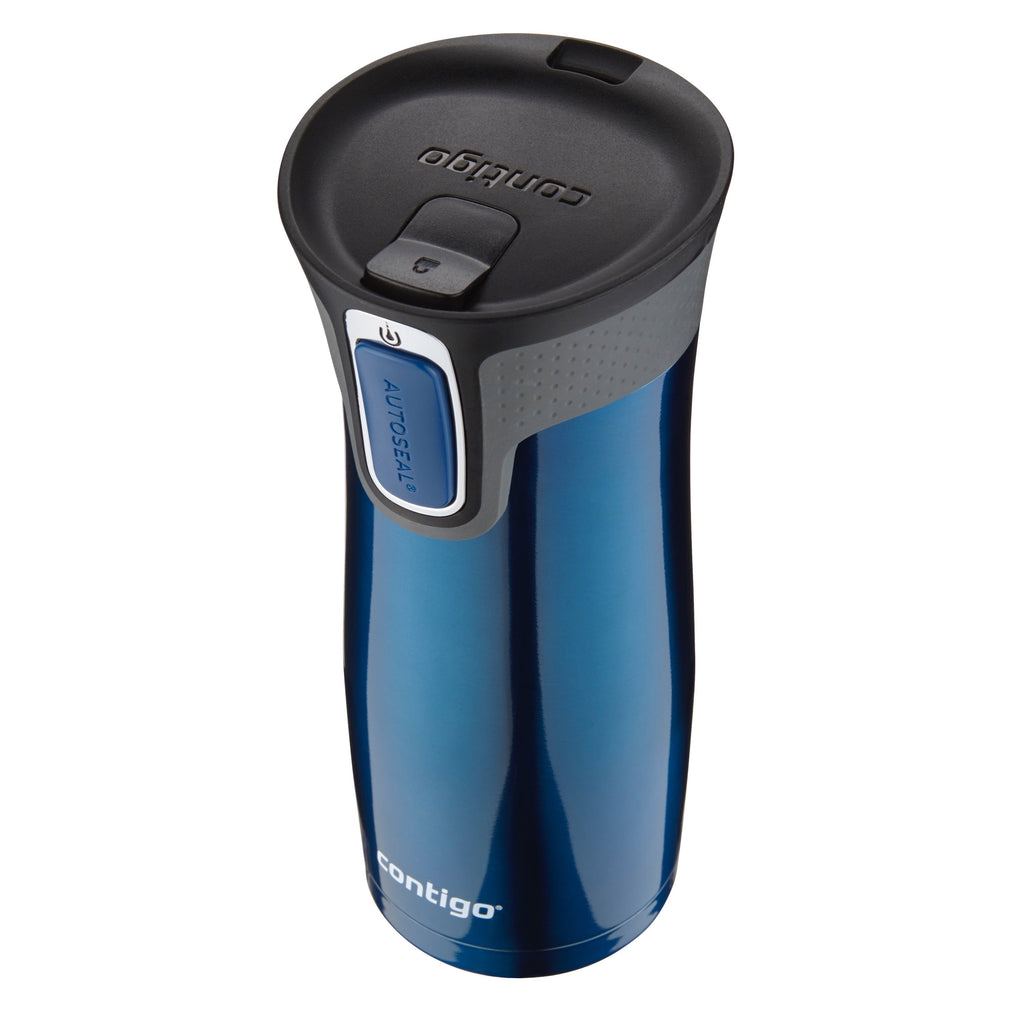 Contigo AUTOSEAL West Loop 2.0 Travel Mug, 16 oz., Stainless Steel with Black Button - UDF7