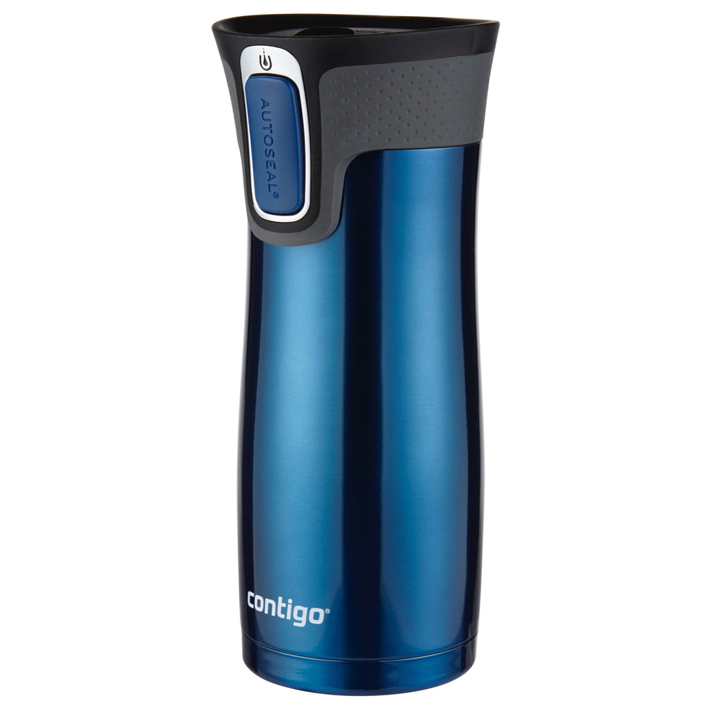 Contigo AUTOSEAL West Loop 2.0 Travel Mug, 16 oz., Stainless Steel with Black Button - UDF7