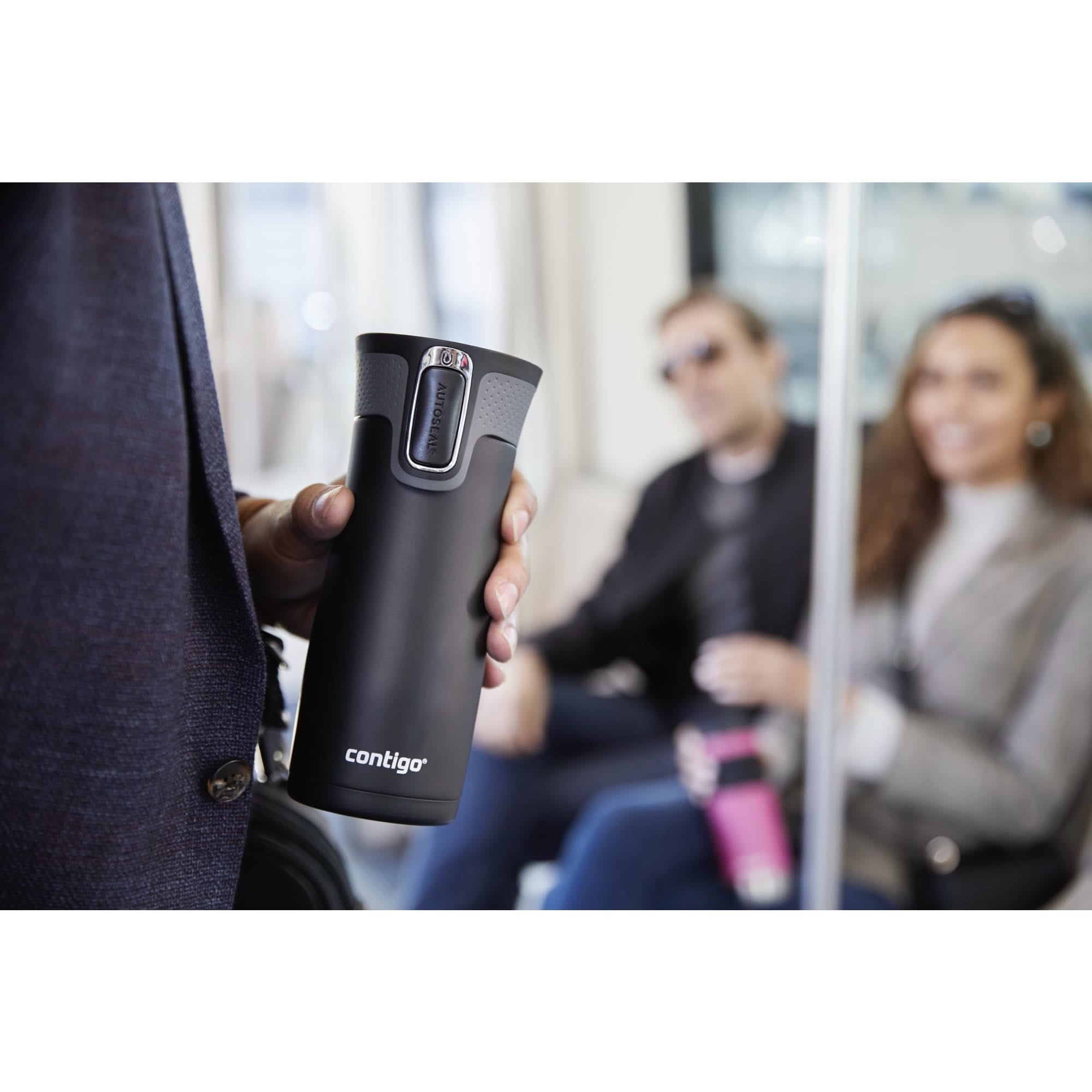 Contigo AUTOSEAL West Loop 2.0 Travel Mug, 16 oz., Stainless Steel with Black Button - UDF7