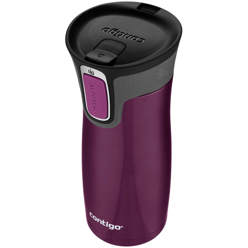 Contigo AUTOSEAL West Loop 2.0 Travel Mug, 16 oz., Stainless Steel with Black Button - UDF7