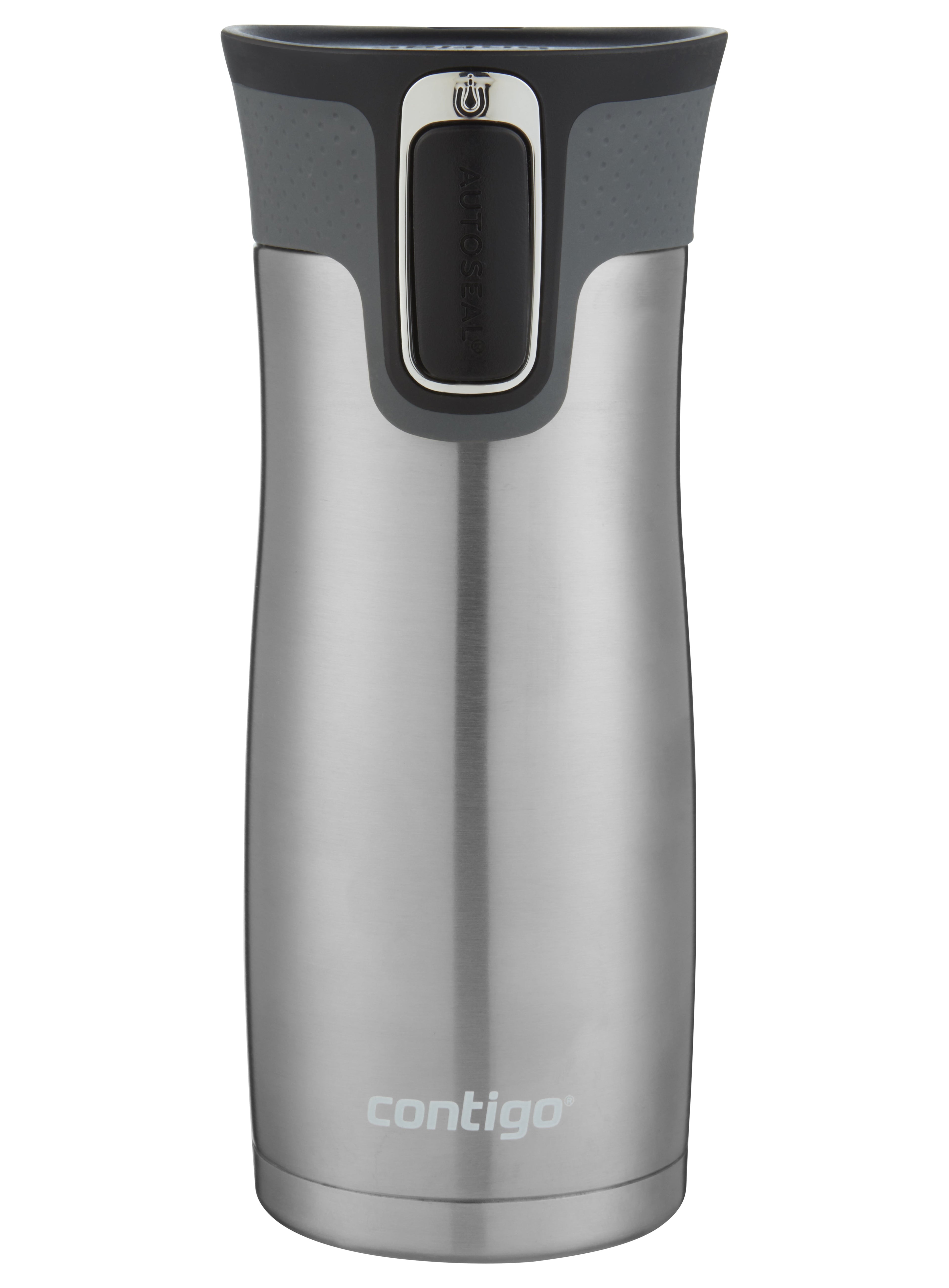 Contigo AUTOSEAL West Loop 2.0 Travel Mug, 16 oz., Stainless Steel with Black Button - UDF7