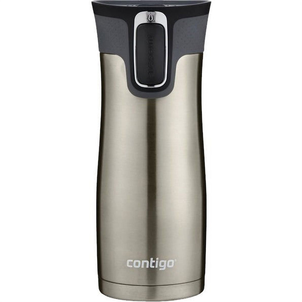 Contigo AUTOSEAL West Loop 2.0 Travel Mug, 16 oz., Stainless Steel with Black Button - UDF7