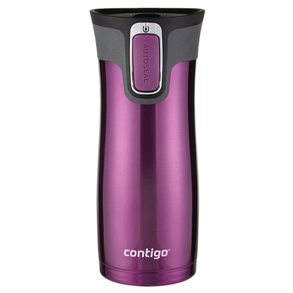 Contigo AUTOSEAL West Loop 2.0 Travel Mug, 16 oz., Stainless Steel with Black Button - UDF7