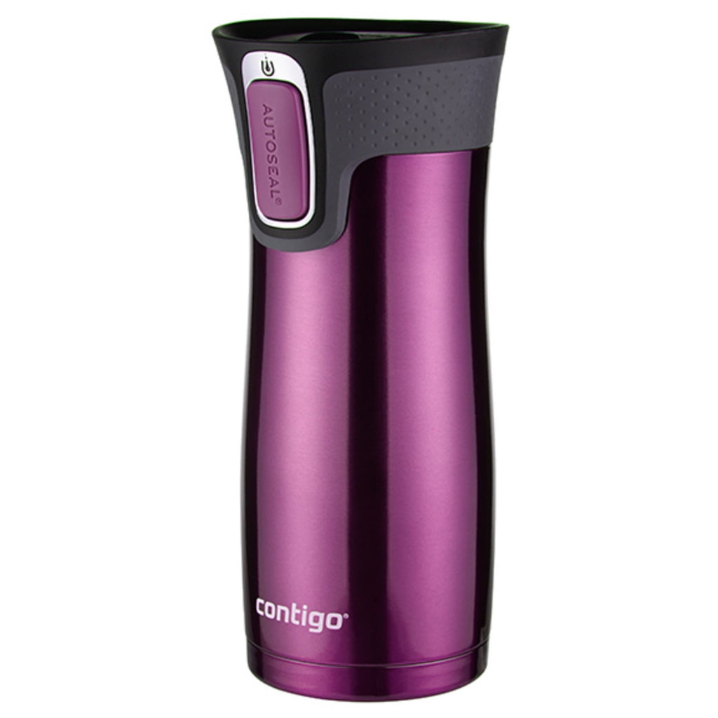 Contigo AUTOSEAL West Loop 2.0 Travel Mug, 16 oz., Stainless Steel with Black Button - UDF7