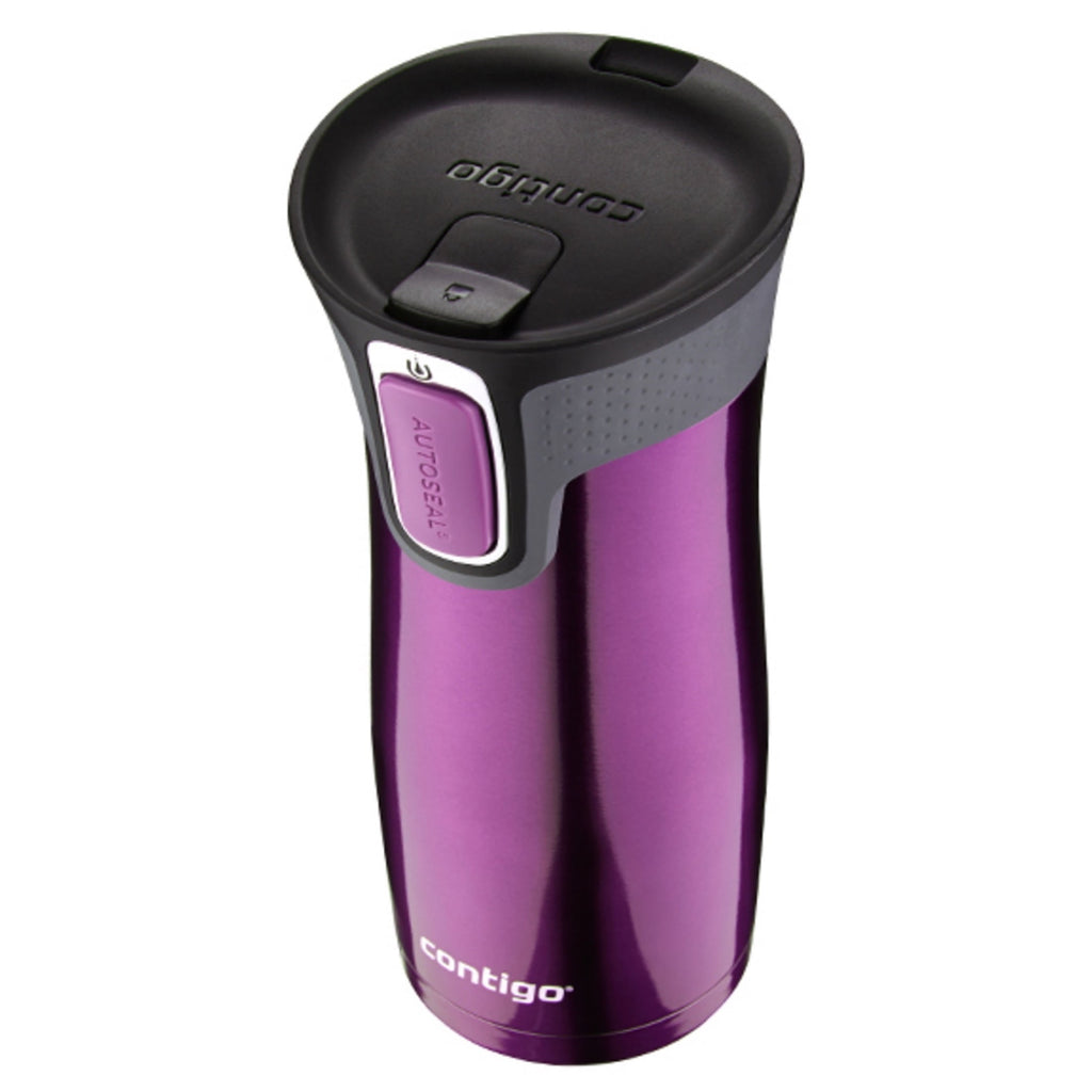 Contigo AUTOSEAL West Loop 2.0 Travel Mug, 16 oz., Stainless Steel with Black Button - UDF7