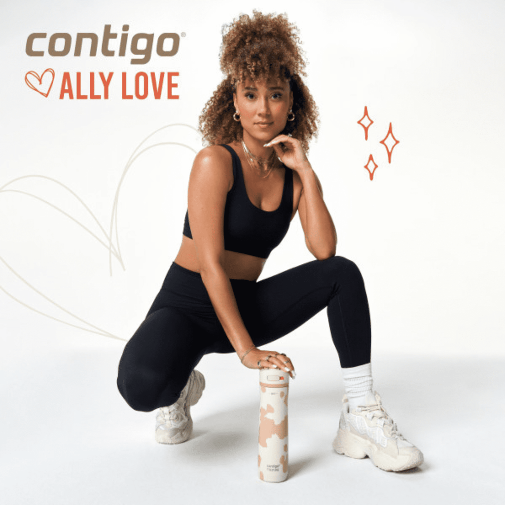 Contigo x Ally Love Ashland Chill 2.0 Stainless Steel Water Bottle with Autospout Lid, 24 oz, Oatmilk - 83CQ