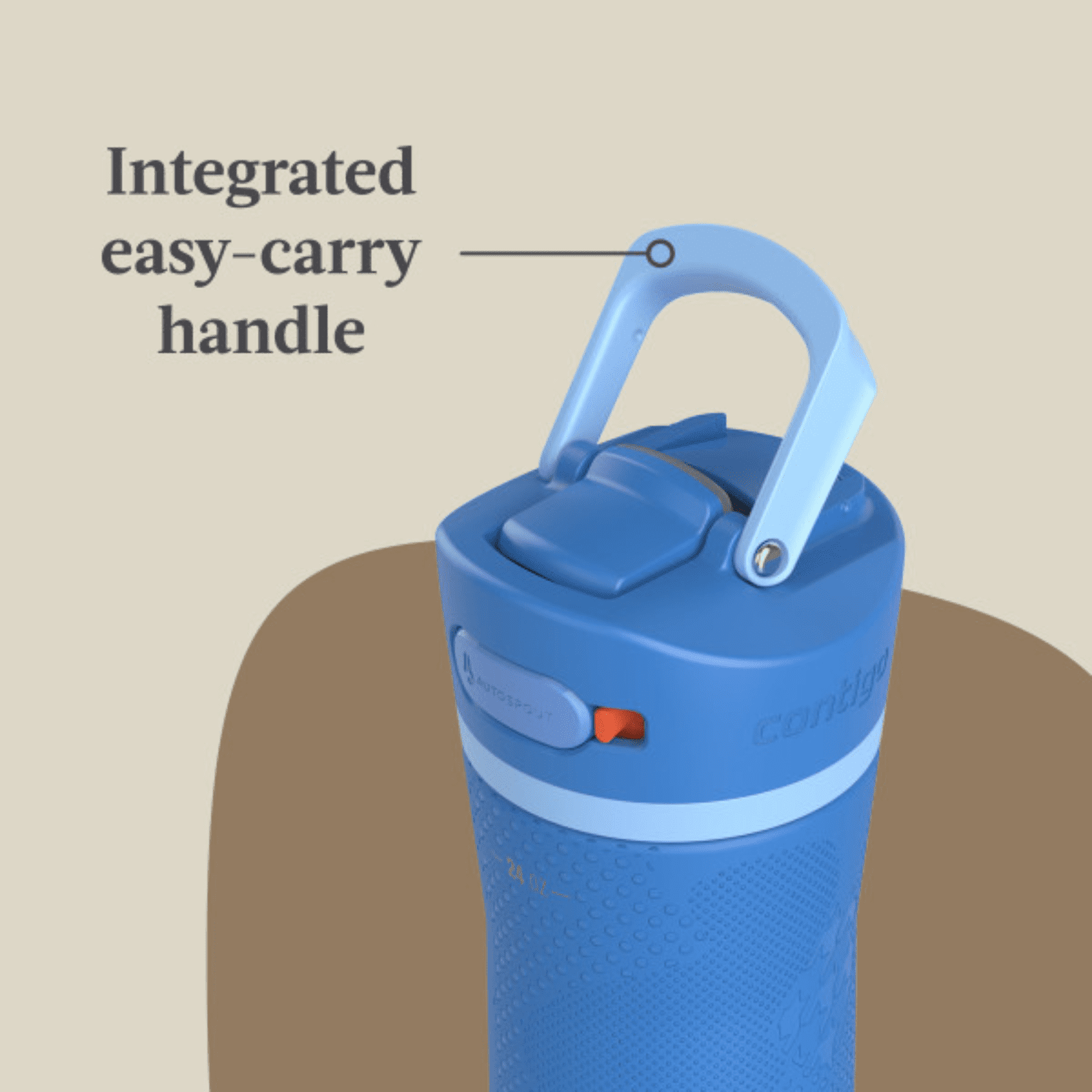 Contigo x Ally Love Ashland Chill 2.0 Stainless Steel Water Bottle with Autospout Lid, 24 oz, Oatmilk - 83CQ