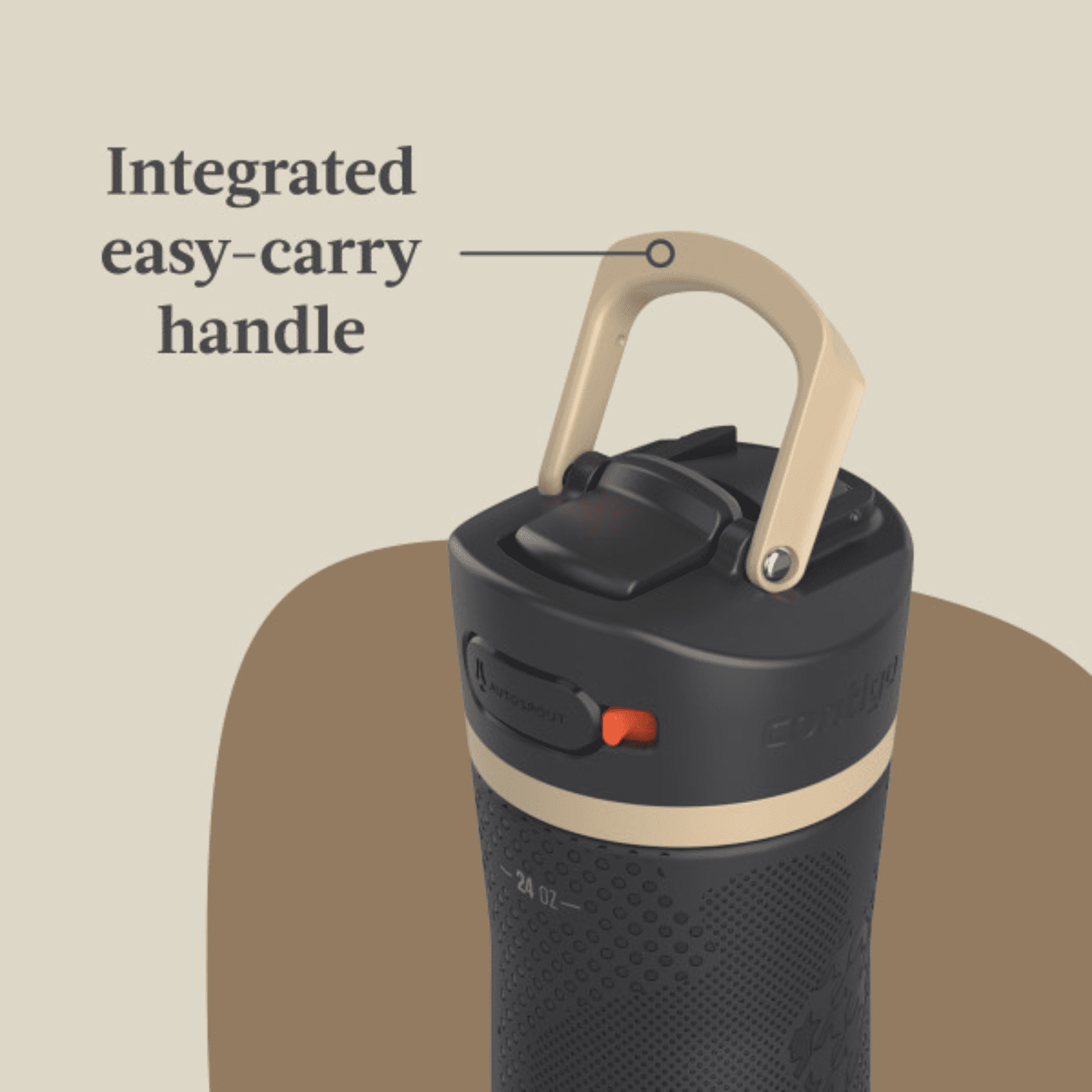 Contigo x Ally Love Ashland Chill 2.0 Stainless Steel Water Bottle with Autospout Lid, 24 oz, Oatmilk - 83CQ
