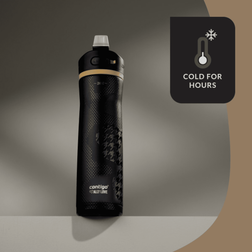 Contigo x Ally Love Ashland Chill 2.0 Stainless Steel Water Bottle with Autospout Lid, 24 oz, Oatmilk - 83CQ
