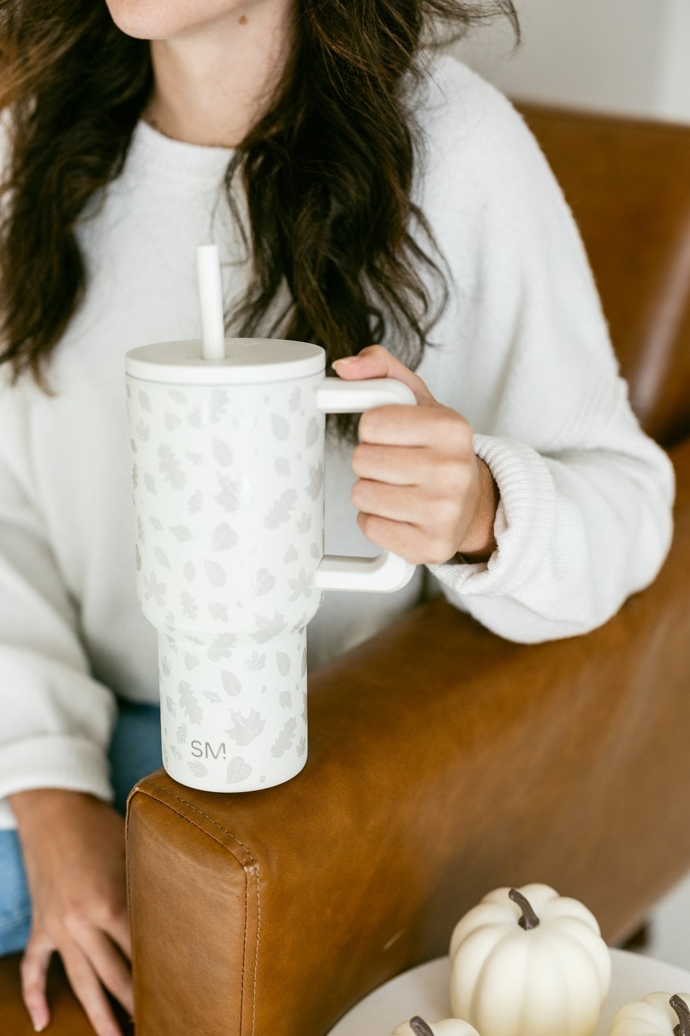 Simple Modern 30 fl oz Insulated Stainless Steel Trek Tumbler with Straw Lid | Seaglass Sage and Cream Checkmate - ON24
