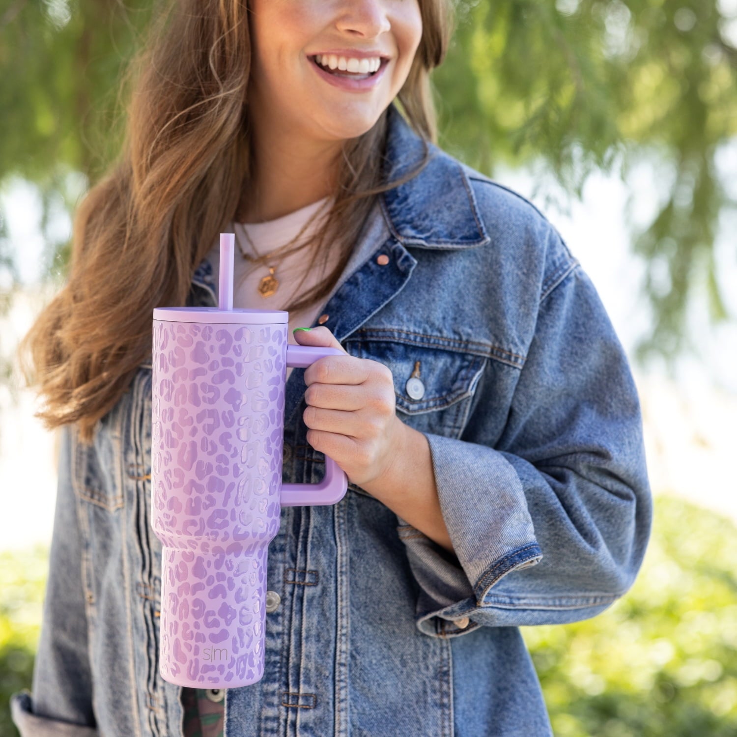 Simple Modern 40 fl oz Insulated Stainless Steel Trek Tumbler with Straw Lid | Blush - D91S