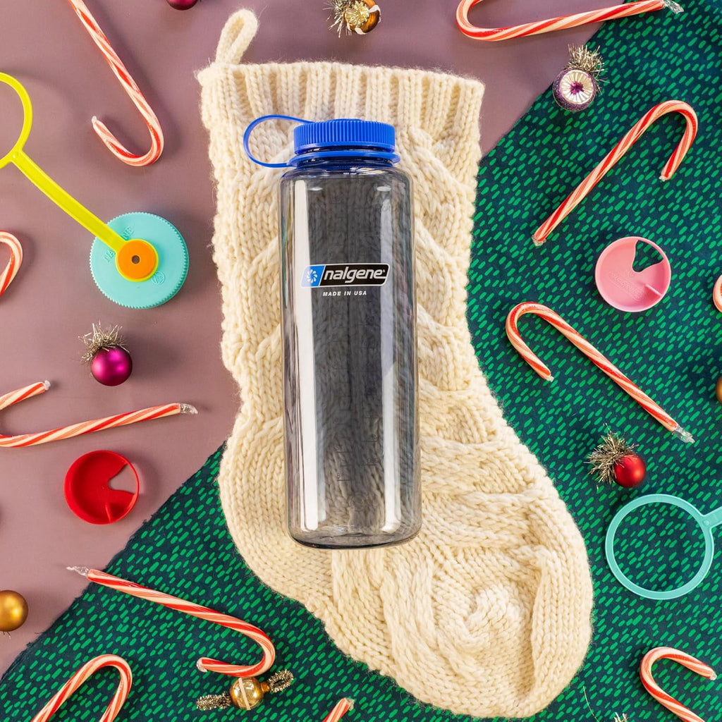 Nalgene Sustain Tritan BPA-Free Water Made with Material Derived from 50% Plastic Waste (using ISCC certified mass balance), 48 OZ, Wide Mouth, Cerulean - OZWU
