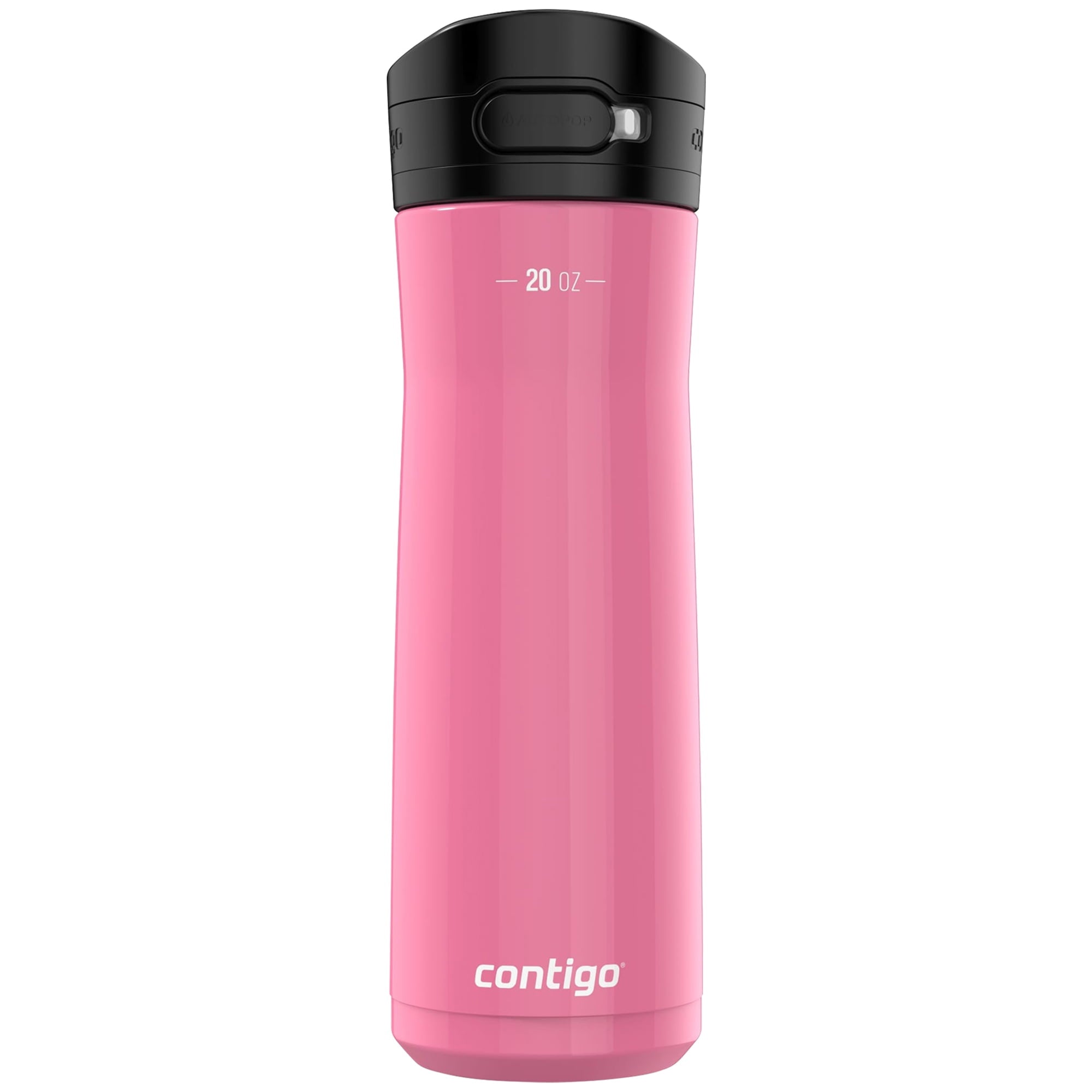 Contigo Jackson Chill 2.0 Stainless Steel Water Bottle with AUTOPOP Lid, 20 Ounces, Azalea - 19VN