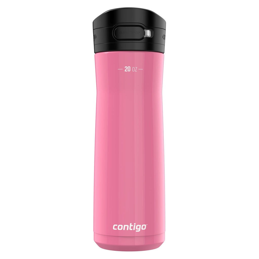 Contigo Jackson Chill 2.0 Stainless Steel Water Bottle with AUTOPOP Lid, 20 Ounces, Azalea - 19VN