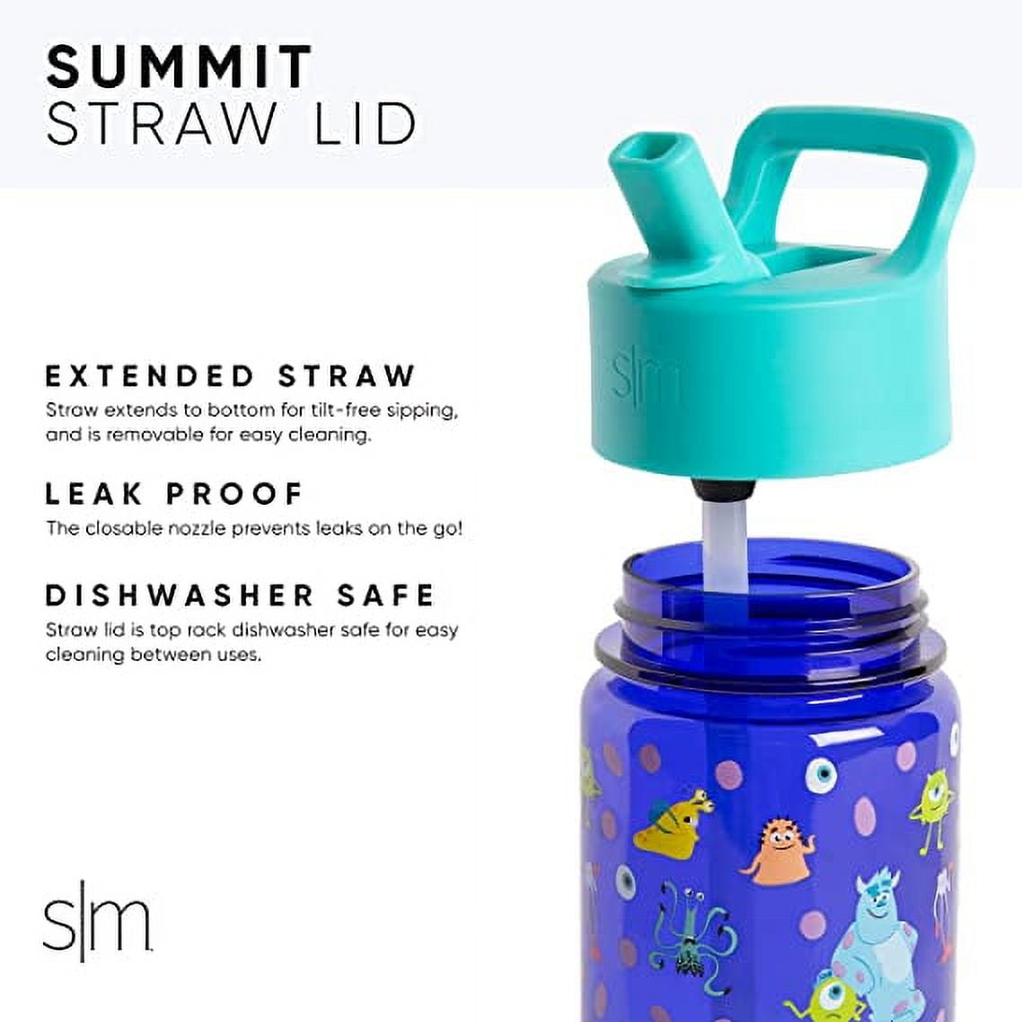 Simple Modern Summit Water Bottle Straw Lid Vacuum Insulated Stainless Steel Bottle | 14 fl oz - W69U