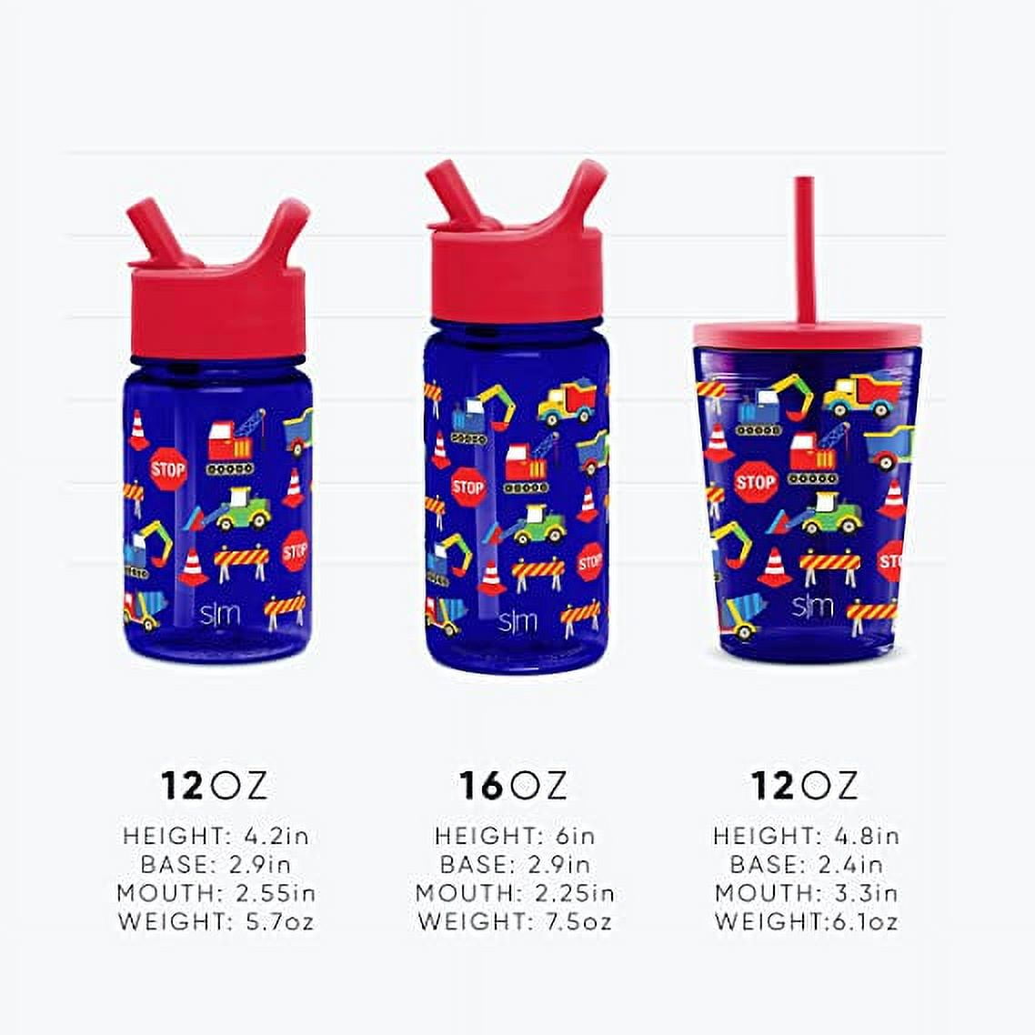 Simple Modern Summit Water Bottle Straw Lid Vacuum Insulated Stainless Steel Bottle | 14 fl oz - W69U