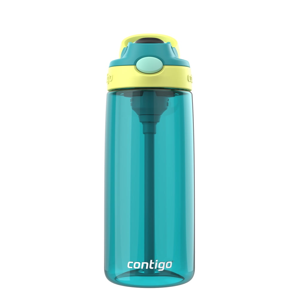 Contigo Kid's 20 oz. AutoSpout Straw Water Bottle - Juniper/Limelight - 9YT5