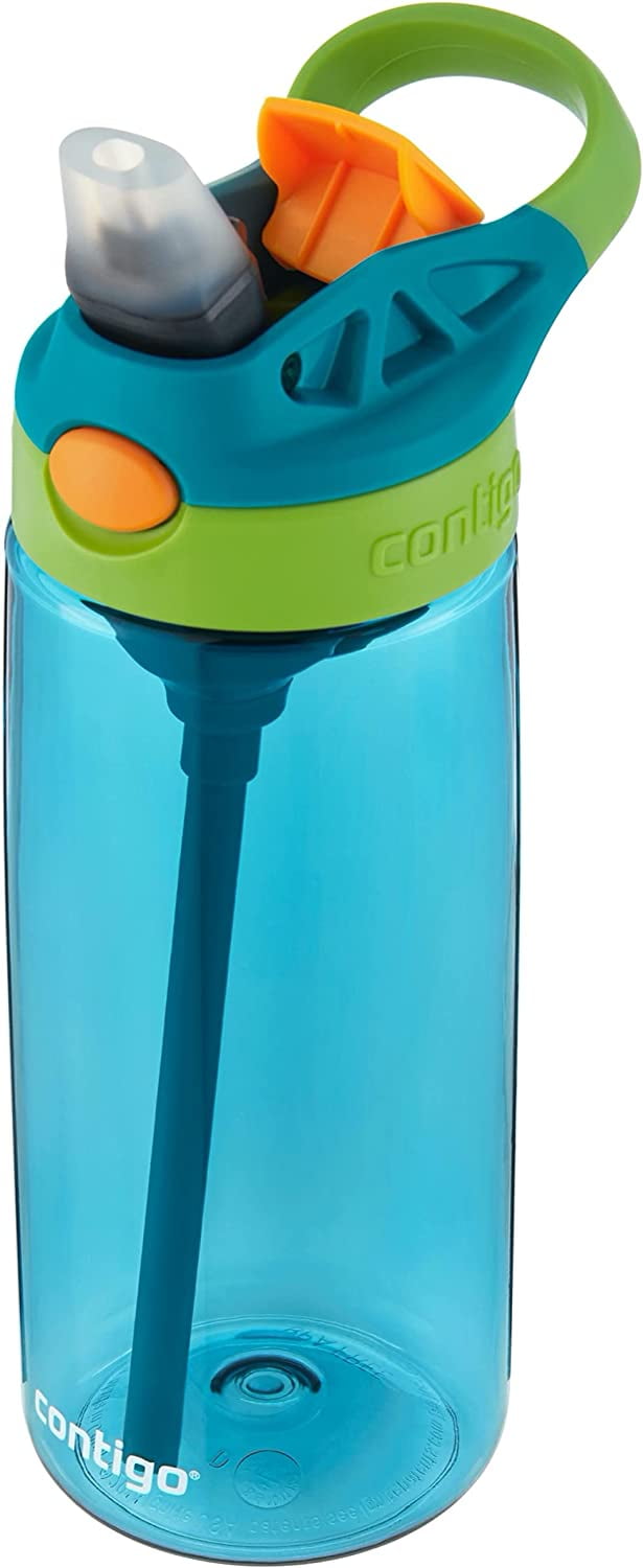 Contigo Kid's 20 oz. AutoSpout Straw Water Bottle - Juniper/Limelight - 9YT5