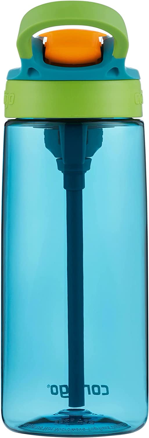Contigo Kid's 20 oz. AutoSpout Straw Water Bottle - Juniper/Limelight - 9YT5