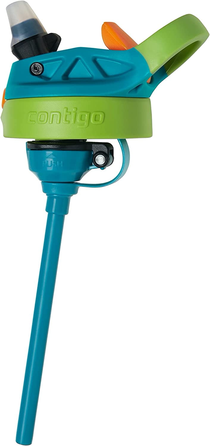 Contigo Kid's 20 oz. AutoSpout Straw Water Bottle - Juniper/Limelight - 9YT5