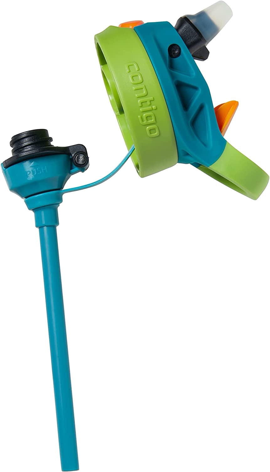 Contigo Kid's 20 oz. AutoSpout Straw Water Bottle - Juniper/Limelight - 9YT5