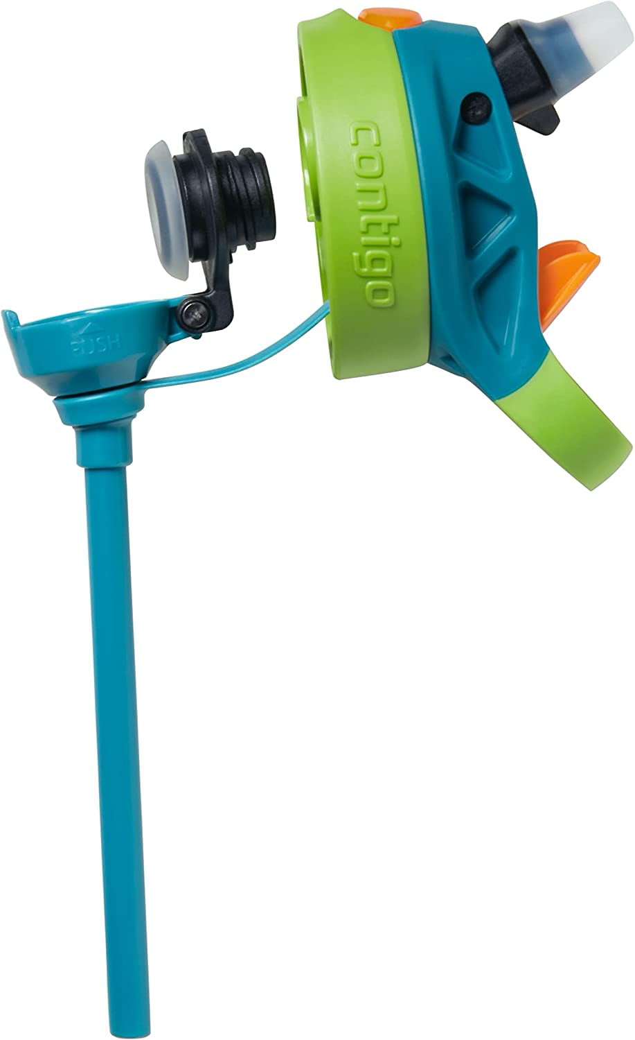 Contigo Kid's 20 oz. AutoSpout Straw Water Bottle - Juniper/Limelight - 9YT5