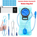 TAGVO Hydration Bladder 2 Liter BPA Free 70oz + Cleaning Brushes Kit, Leakproof Water Bladder Travel Reservoir Hydration Bag, Easy Cleaning by 3 Brushes and Air Drying by Collapsible Frame - I4UQ